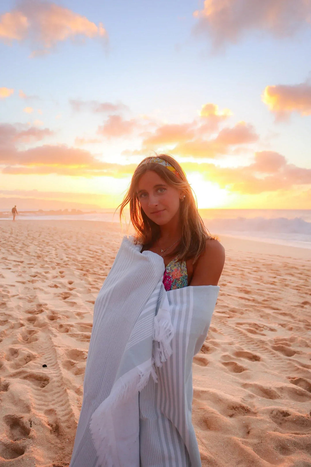 Organic 400 GSM Turkish Cotton Beach Towel
