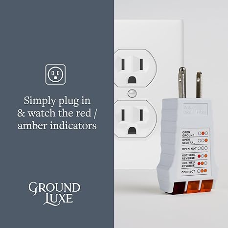 Plug-In Outlet Tester for Grounding Accessories