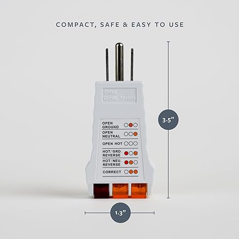 Plug-In Outlet Tester for Grounding Accessories