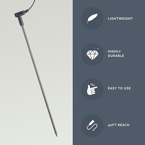 Direct-Earth Grounding Stake with 40 Ft. Cord