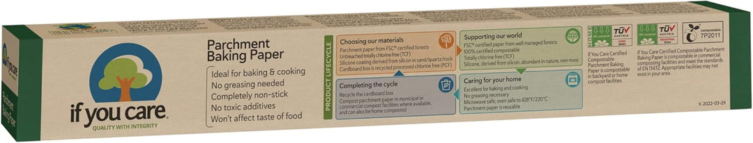 Chlorine-Free Unbleached Parchment Baking Liner