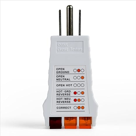 Plug-In Outlet Tester for Grounding Accessories