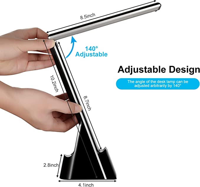 Smart LED Desk Lamp with 10W Wireless Charger, 7-in-1