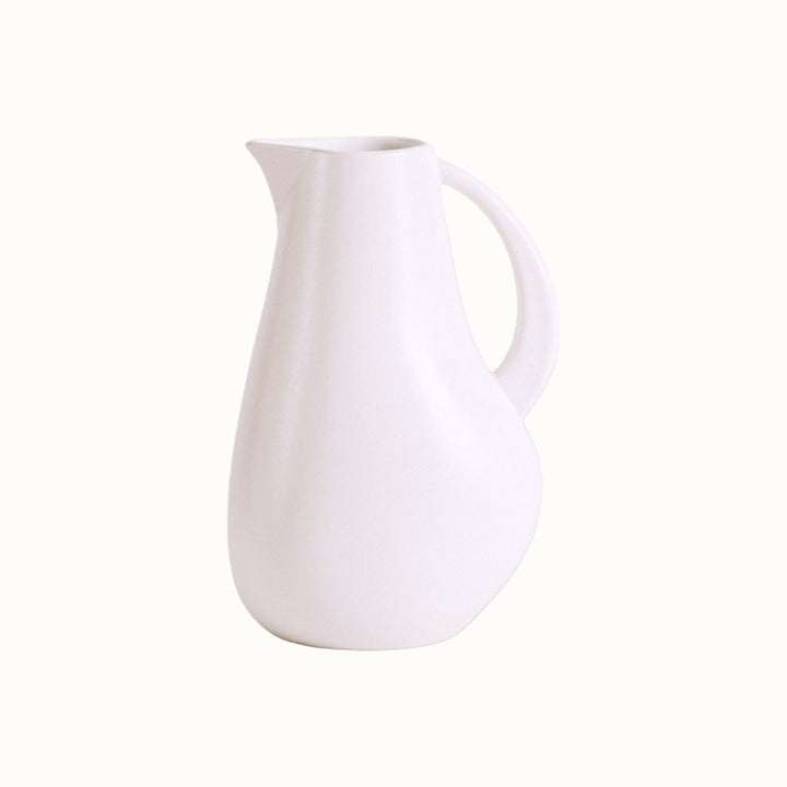Handcrafted Enameled Stoneware Pitcher, 64 oz., Black