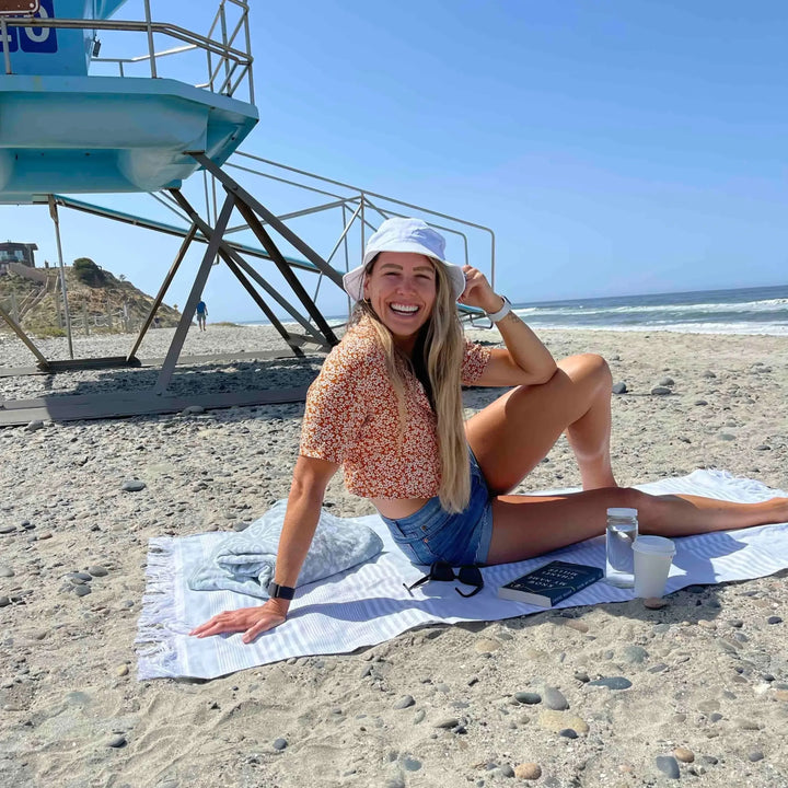 Organic 400 GSM Turkish Cotton Beach Towel