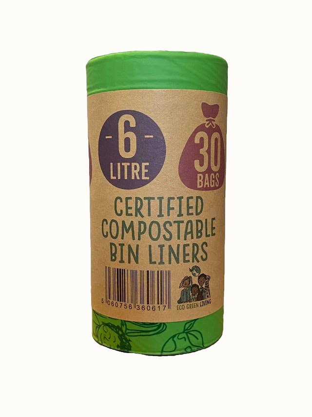 Compostable Corn Starch Caddy Liners, 1.5 Gal, 30 Ct.