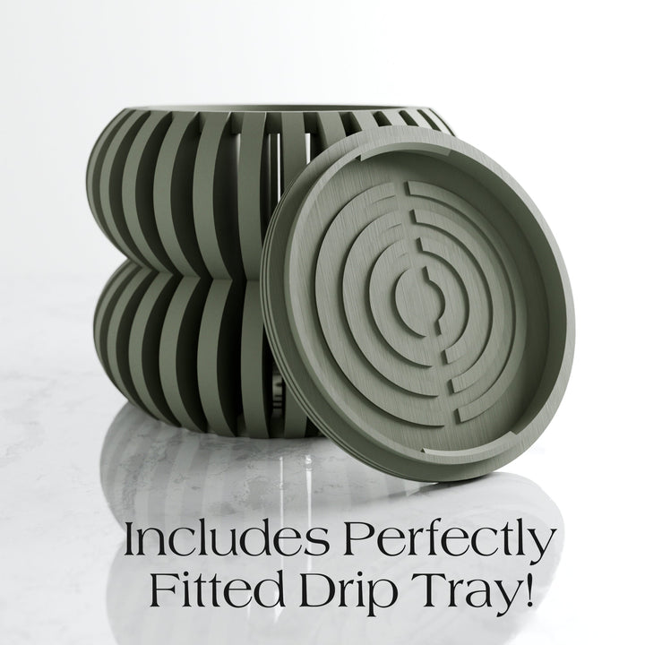 Biodegradable Plant-Based Bubble Sculpted Planter Decor