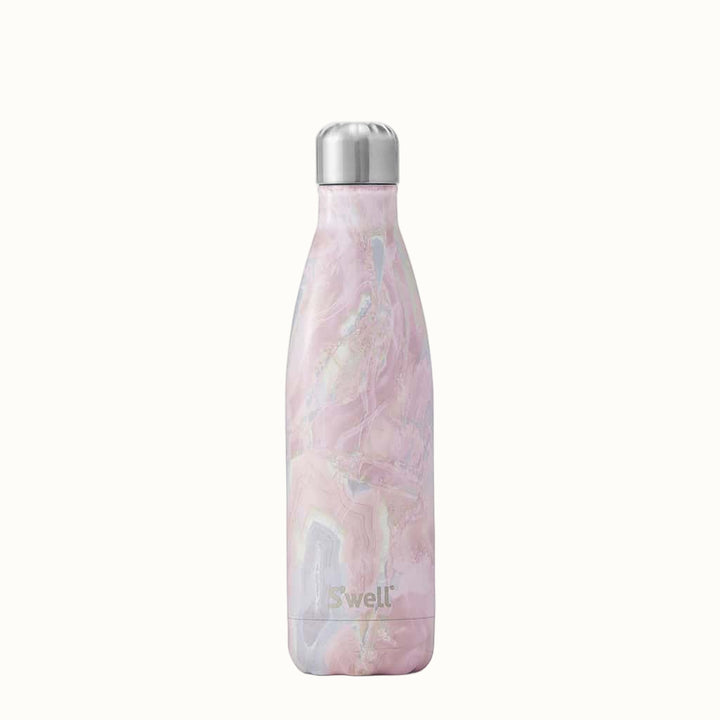Handcrafted Insulated Steel Drinkware, 17 oz, Geode Rose