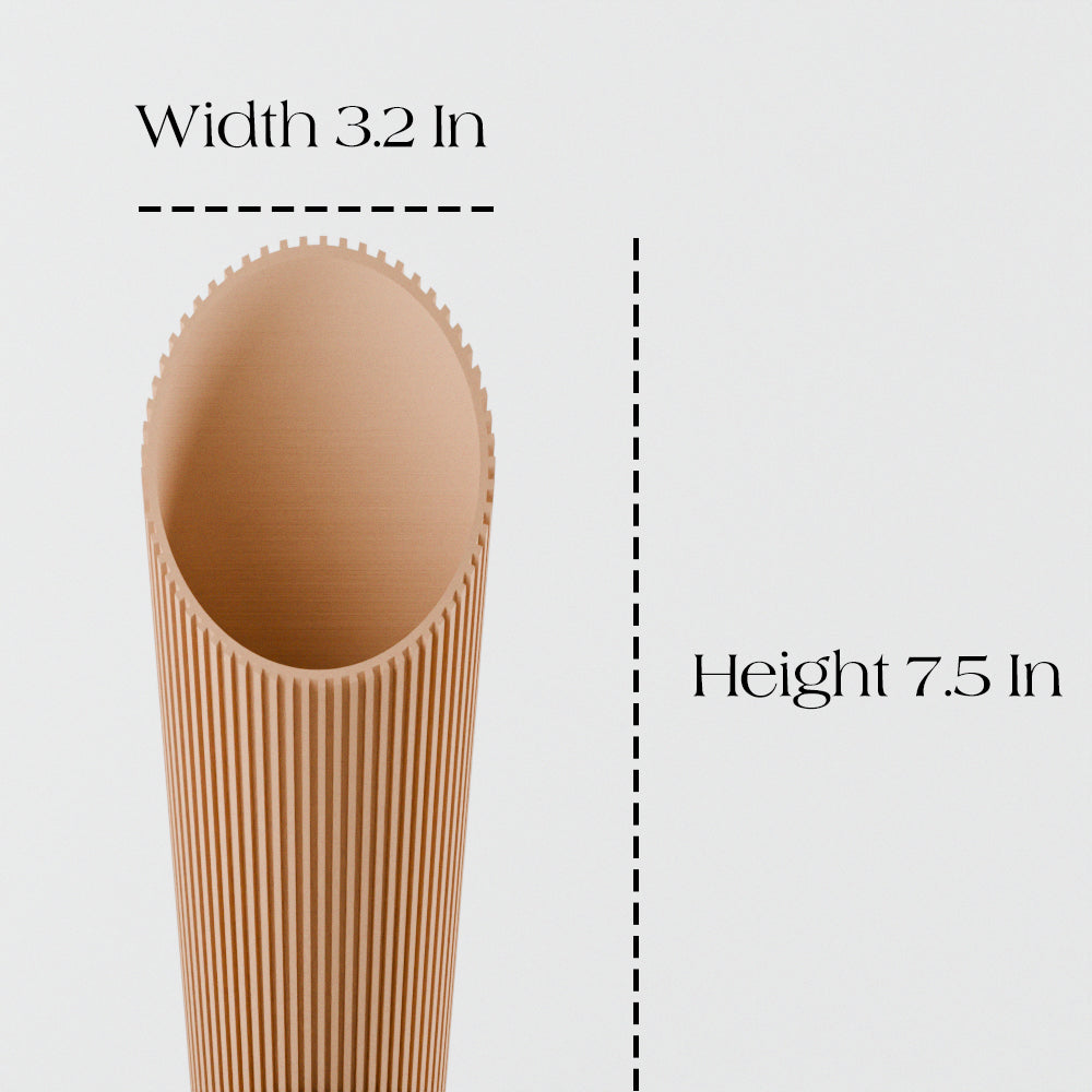 Handcrafted Cylindrical Gardening Soil Scoop, 3.2" x 7.5"