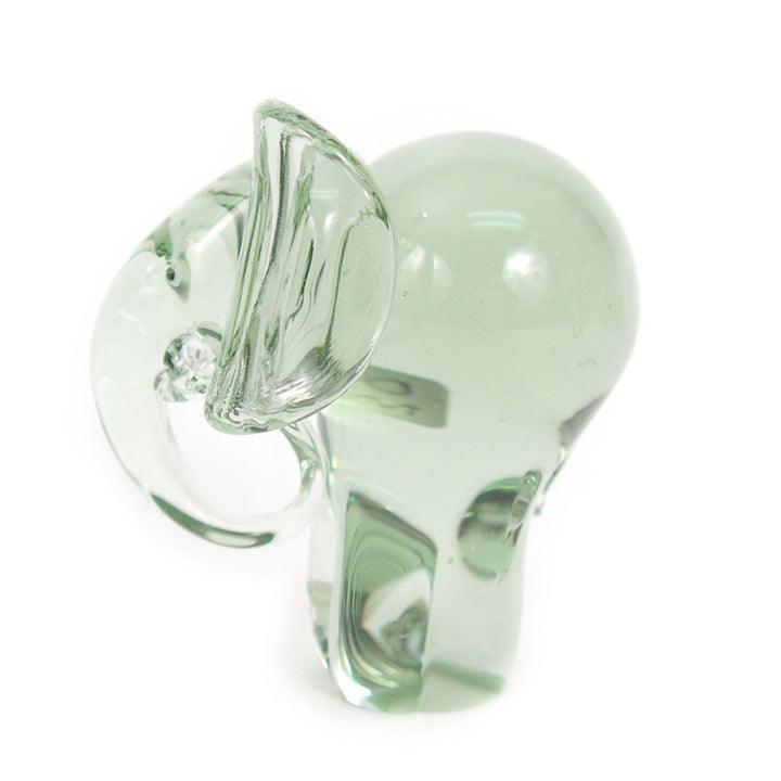 Handcrafted Recycled Glass Elephant Decor