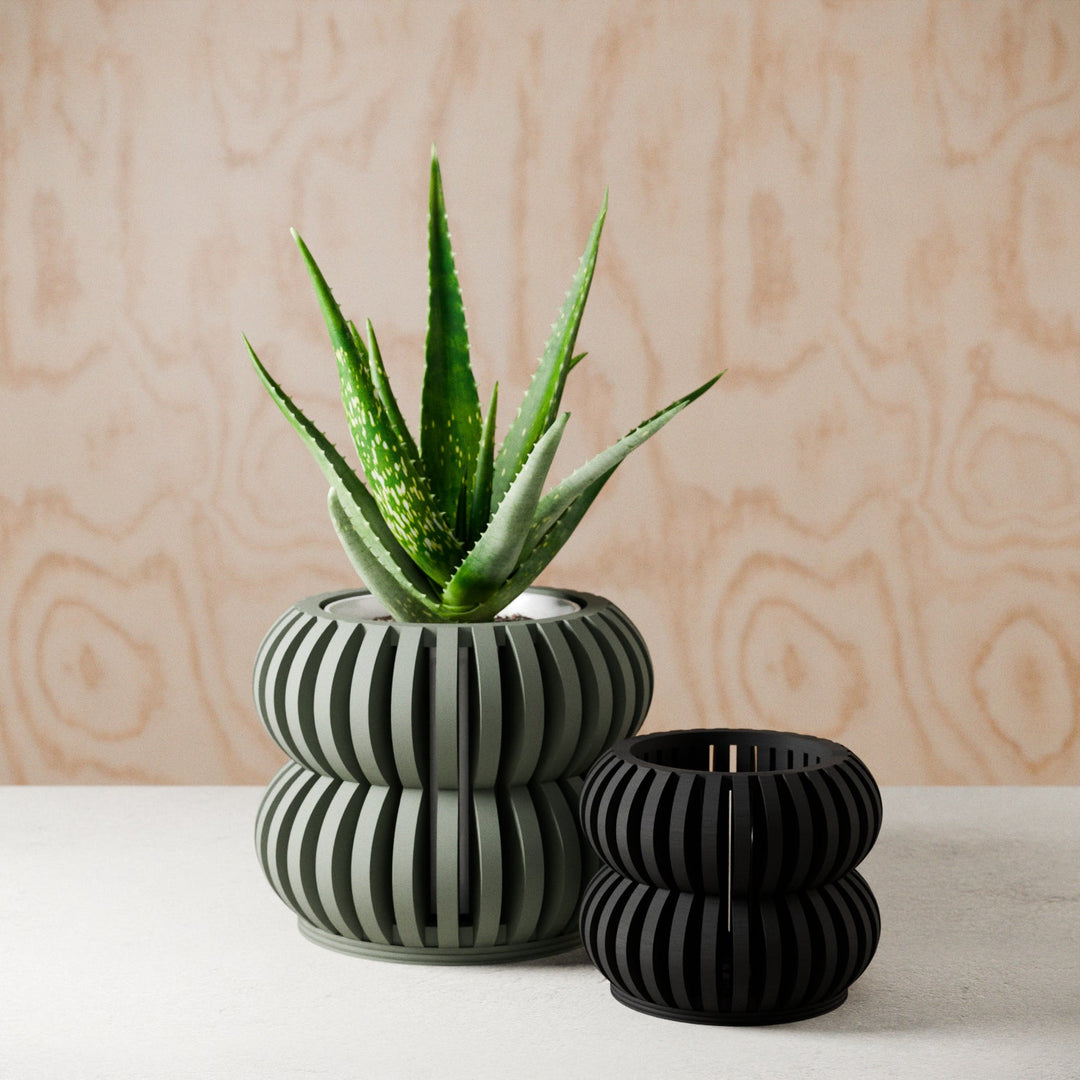 Biodegradable Plant-Based Bubble Sculpted Planter Decor