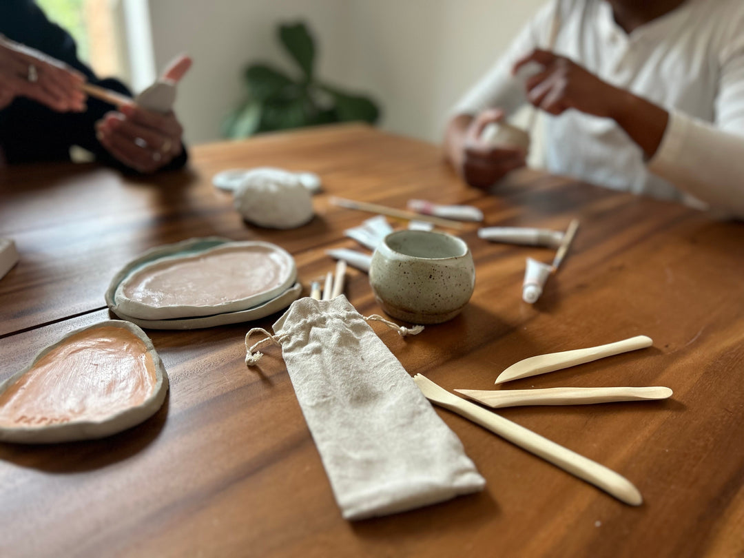 Handcrafted Natural Clay Date Night Kit for Two