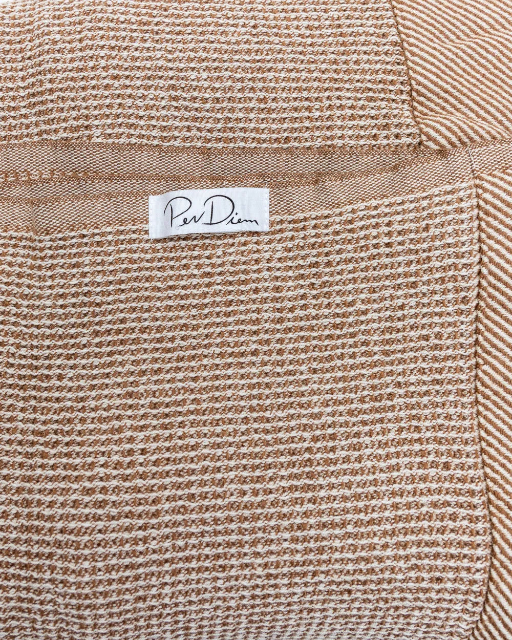 Pergamon Camel Waffle Throw Blanket