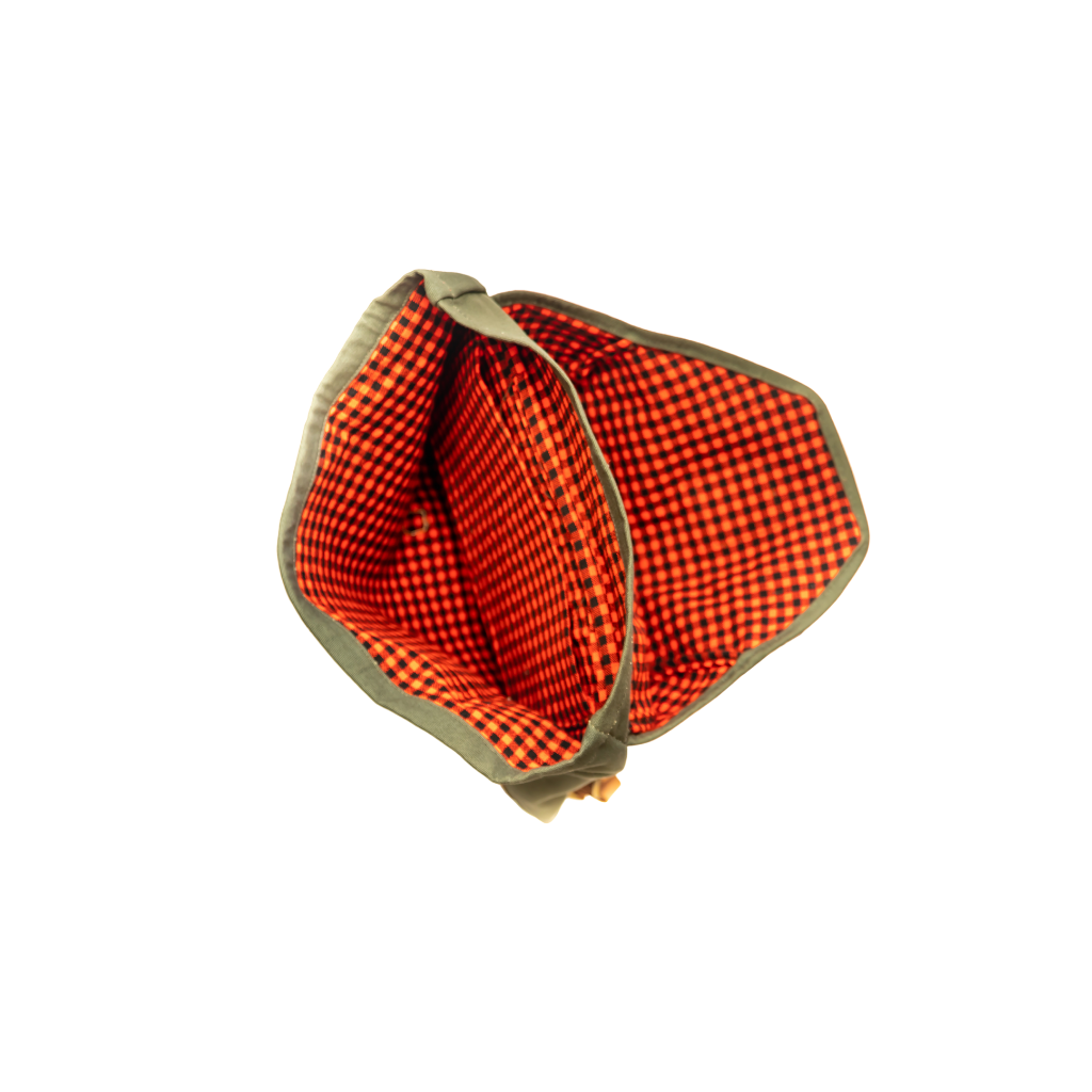 Handcrafted Leather &amp; Canvas Daypack, Maasai Lined