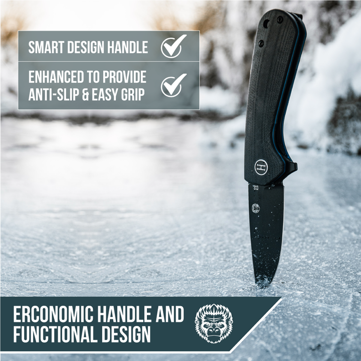 Razor-Sharp D2 Steel Folding Pocket Knife Gift Set