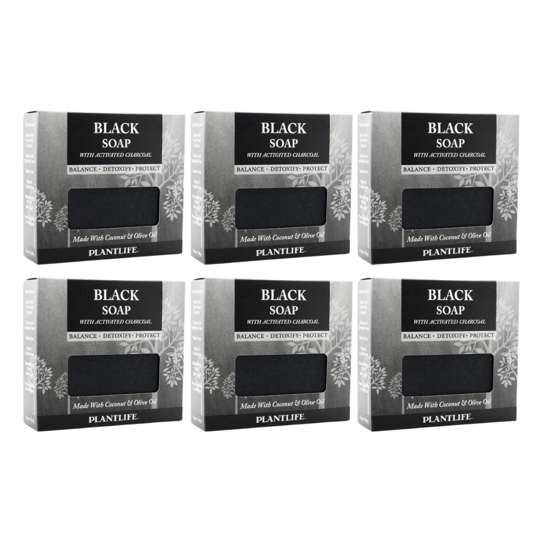 Vegan Activated Charcoal Deep-Cleanse Bar Soap, Black