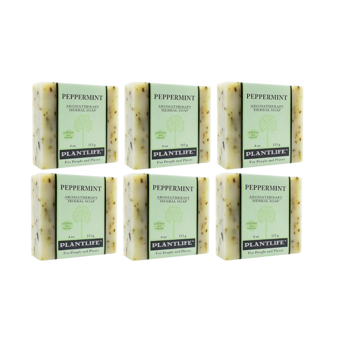 Handcrafted Peppermint Essential Oil Bar Soap