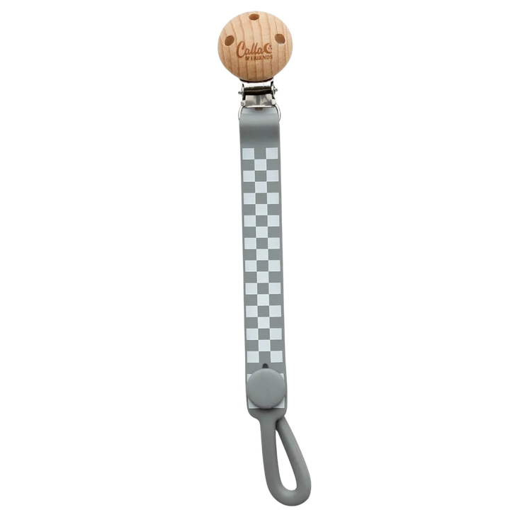 Checkered Silicone Baby Clip