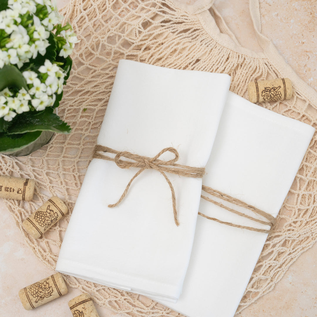 Organic Cotton Flour Sack Table Napkins, 18", 12 Ct.