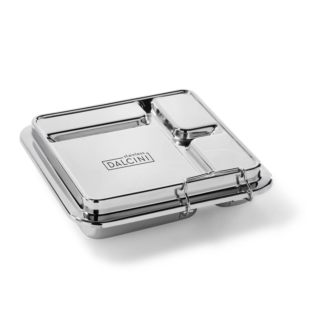 Food-Grade Stainless Steel Bento Box, 4-Section