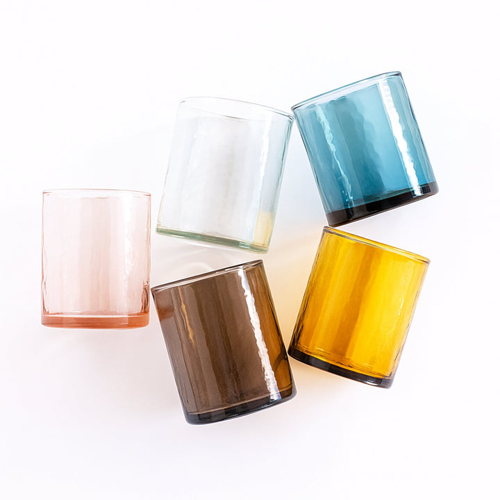Recycled Glass Hammered Drinkware, 3" x 2.5", 4 Ct.