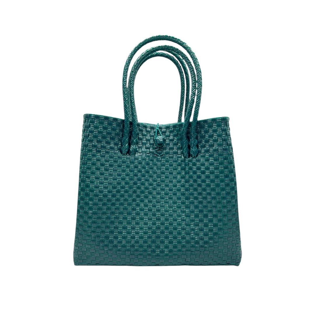 Handwoven Recycled Plastic Maxi Tote, 13.5" x 14"