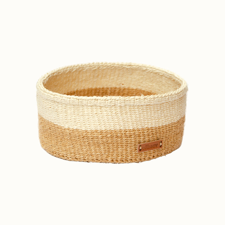 Handwoven Sisal Storage Basket, Large, Natural Beige