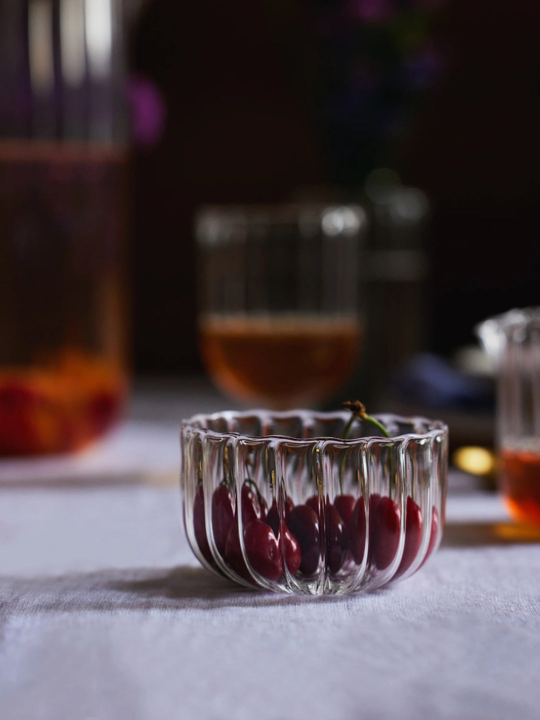 Handcrafted Borosilicate Glass Serveware Bowl, 2 Ct.
