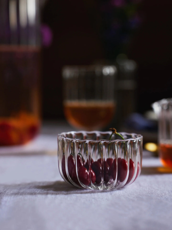 Handcrafted Borosilicate Glass Serveware Bowl, 2 Ct.