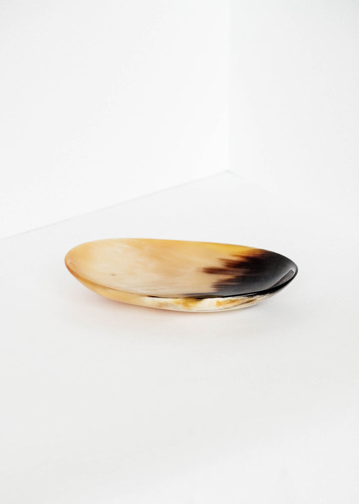 Handcrafted Horn Catch-All Dish, 6.25"