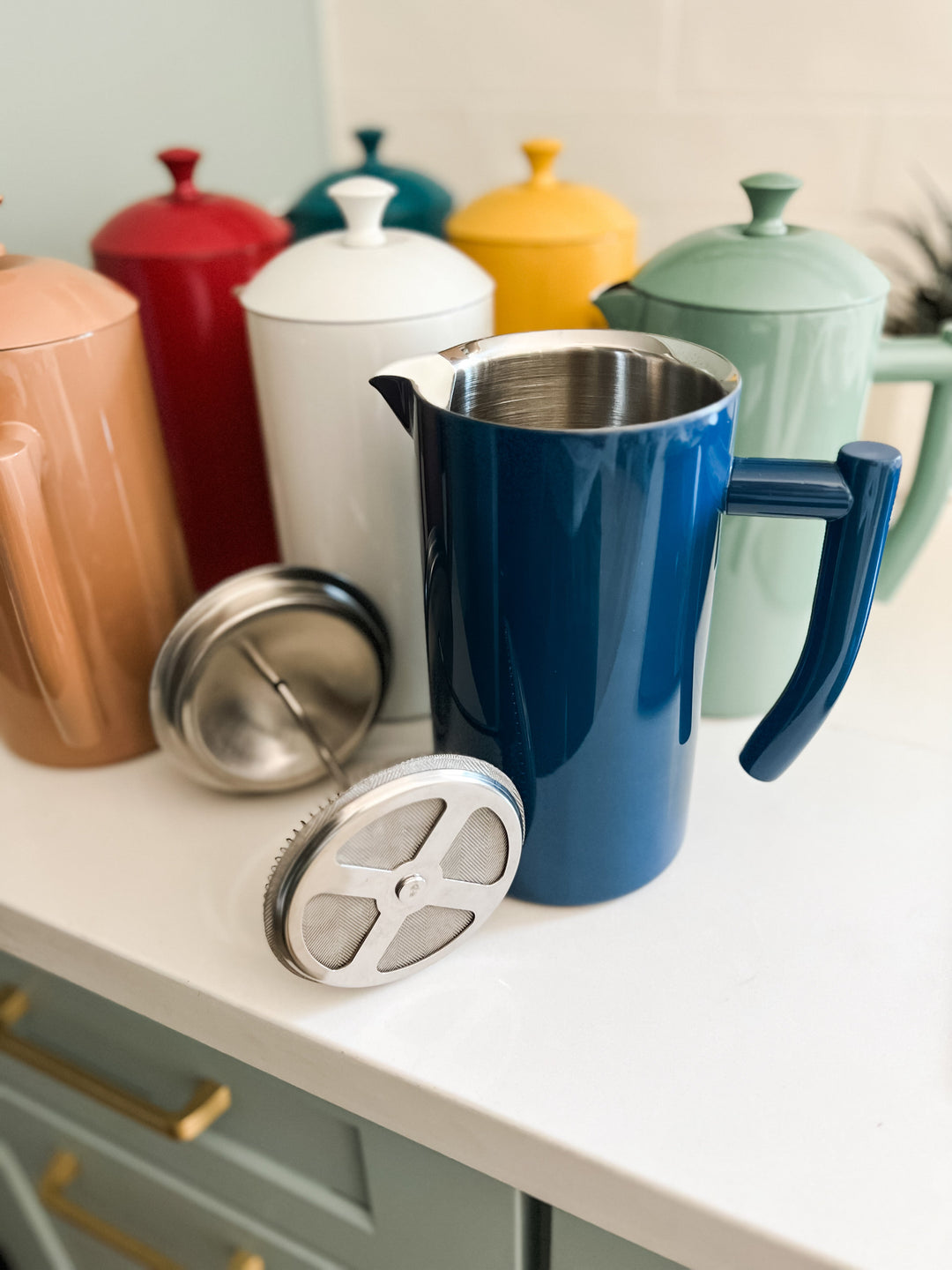 Reusable Double-Walled Stainless Steel French Press