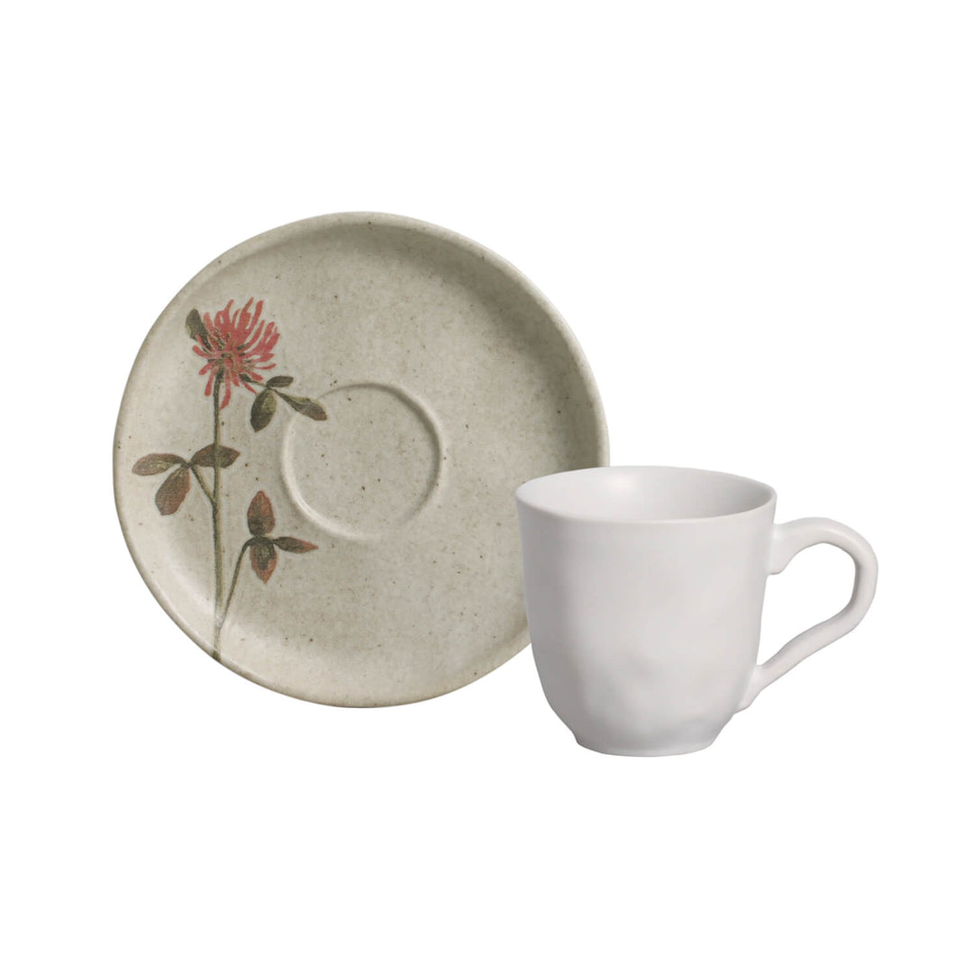 Non-Toxic Ceramic Cup &amp; Saucer Dinnerware Set, 6 Ct.