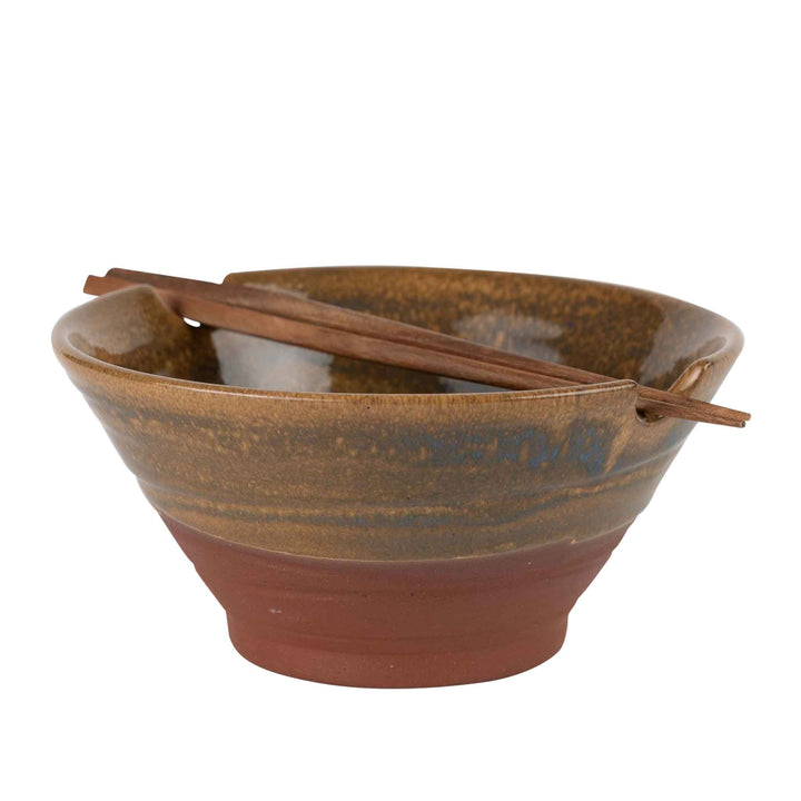 Handcrafted Terracotta &amp; Saj Wood Dinnerware Set