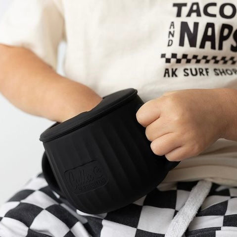 Non-Toxic Silicone Toddler Snack Cup with Lid