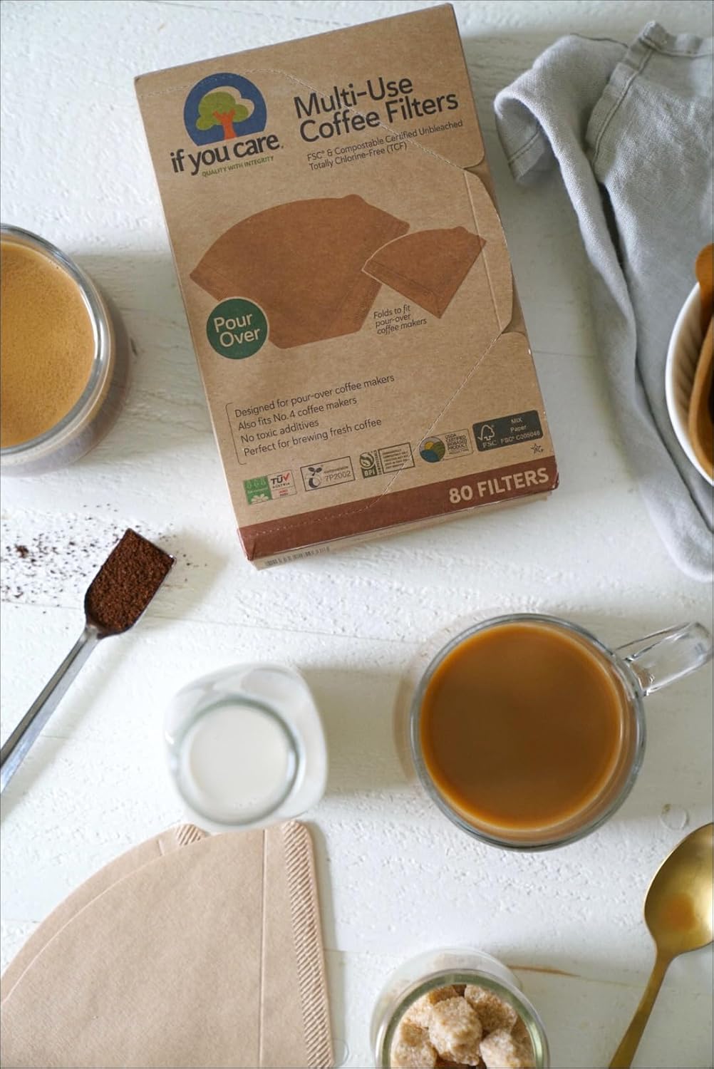 Chlorine-Free Unbleached No. 4 Paper Coffee Filters