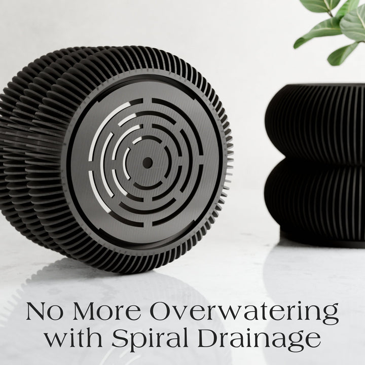 Biodegradable Plant-Based Bubble Planter, Ribbed Decor