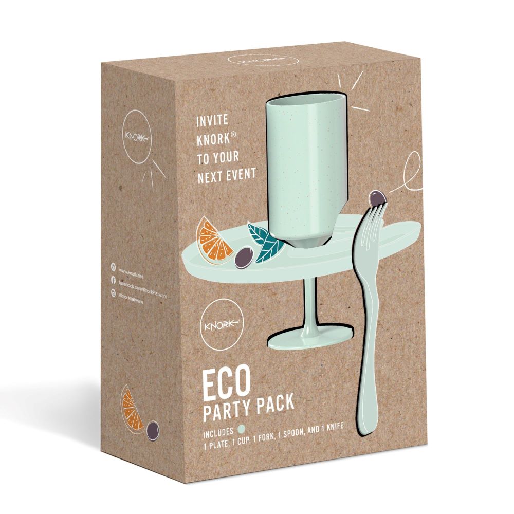 Biodegradable Plant-Based Party Flatware Set, 5 Ct.