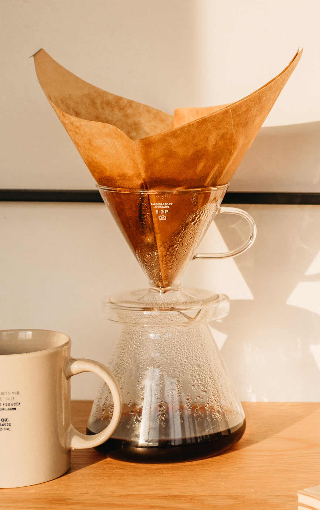 Recycled Borosilicate Glass Pour-Over Dripper Set