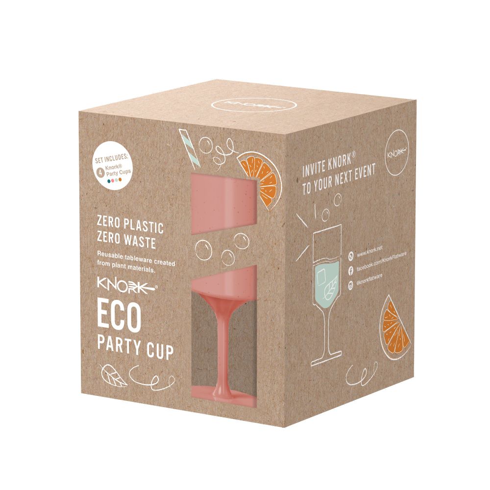 Compostable Sugarcane Stemmed Wine Glasses, 4 Ct.