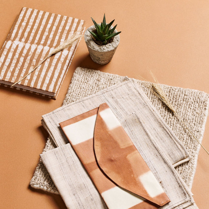 Handcrafted Zero-Waste Cotton Fiber Journal, 6" x 9"