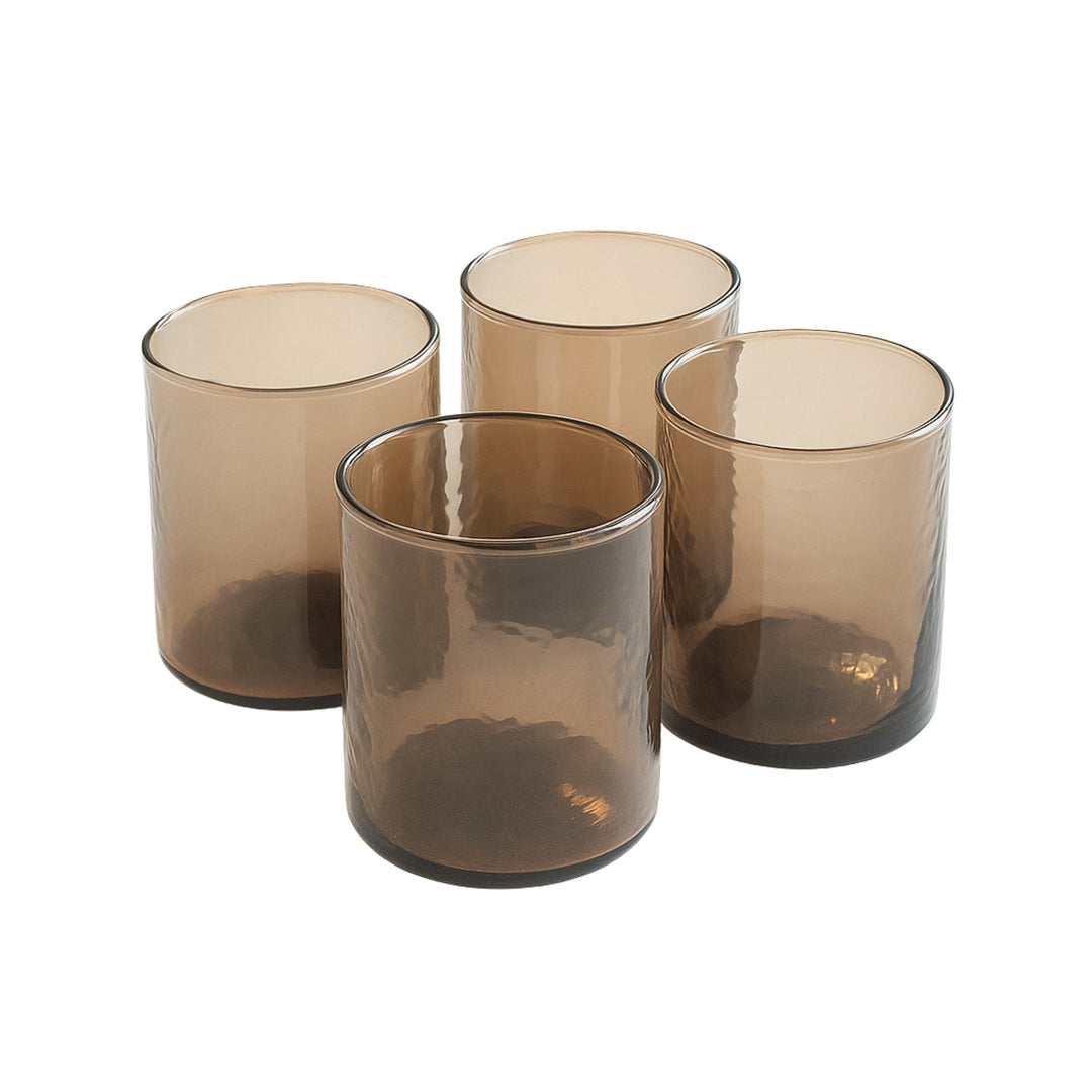Recycled Glass Hammered Drinkware, 3" x 2.5", 4 Ct.