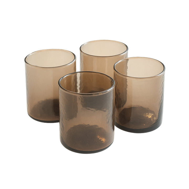 Recycled Glass Hammered Drinkware, 3" x 2.5", 4 Ct.