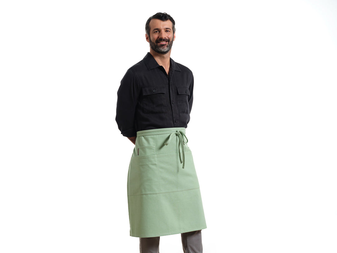 Upcycled Denim Bistro Apron, Adjustable, 25" x 32"