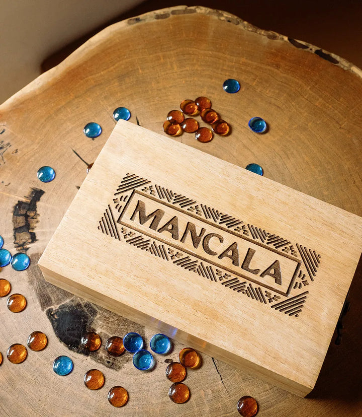 Mango Wood Mancala Game Set