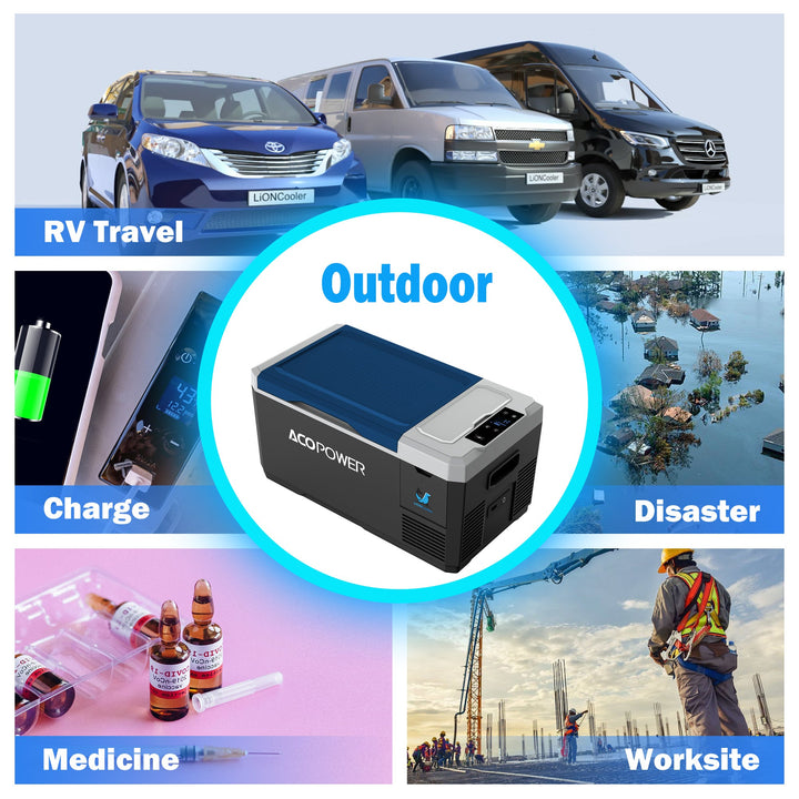 Solar Portable Fridge Freezer, 19 Qt.