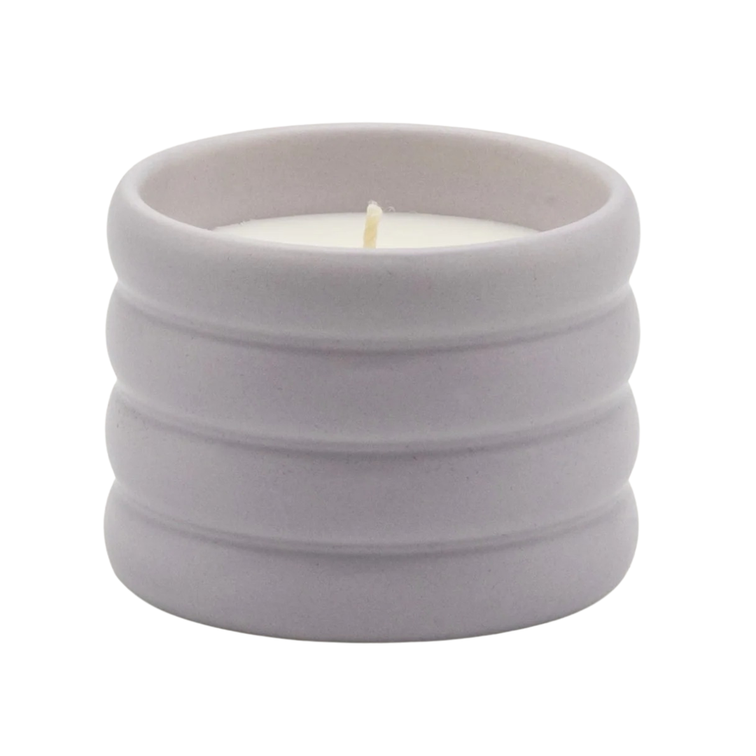 Handcrafted Soy Wax Ceramic Candle &amp; Wick Trimmer Set