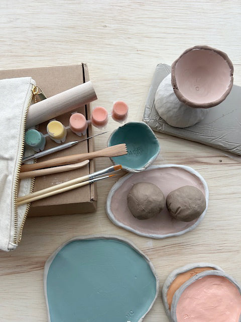 Handcrafted Natural Clay Date Night Kit for Two