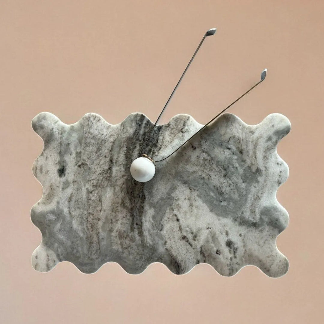 Marble Steel Drink Ice Tongs