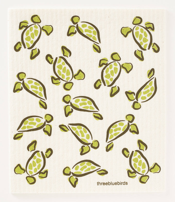 Biodegradable Organic Cotton Sea Turtle Dishcloth