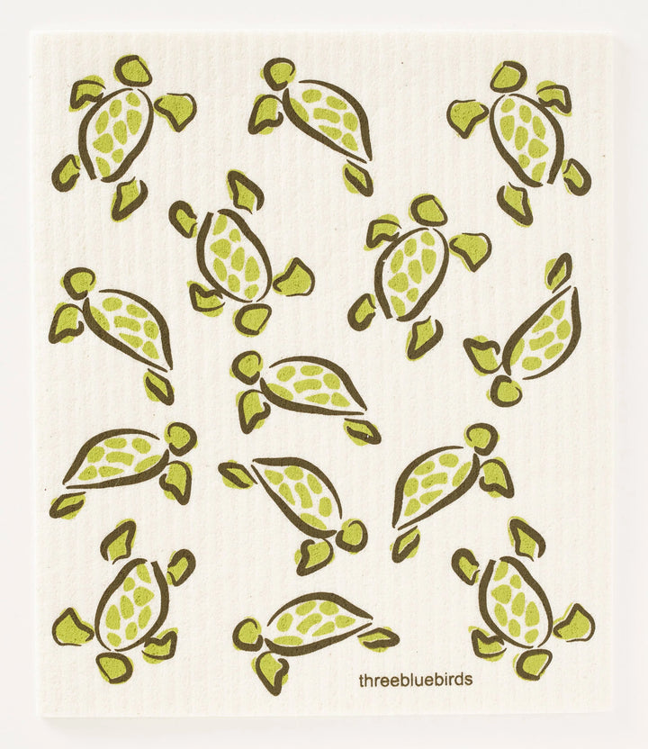 Sea Turtle Print Dishcloth